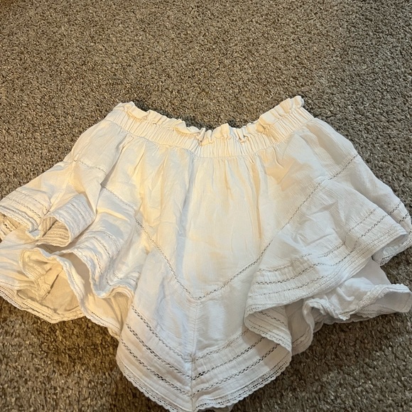 Pants - Elegant White Women's Skirt